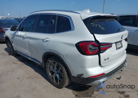 2022 BMW X3 Sdrive30I из США, поврежденный, VIN 5UX43DP07N9K45496